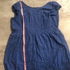 Floral summer peasant  blue girly top